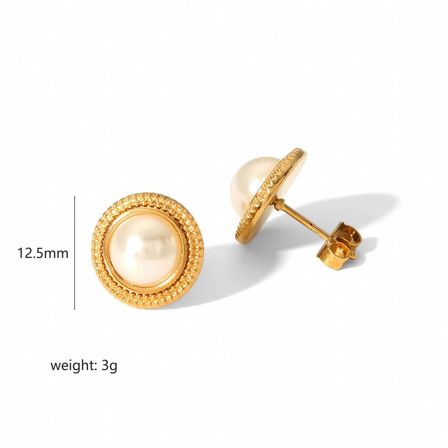 Faux Pearl Vintage Clip-on Earrings