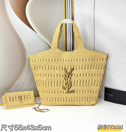 YSL Woven Tote Bag