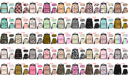 Custom Print Western Backpack Set