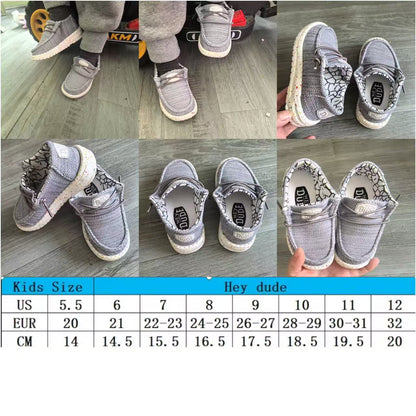 Kids Camo checkered cute dude shoes