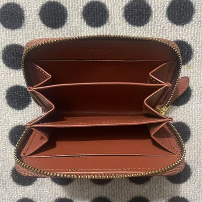 Accordion Zip Wallet In Colorblock Signature Canvas