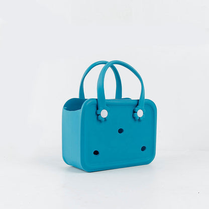 Floral Button Mini Bogg Bag