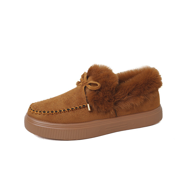 Faux Fur Moccasin Slippers