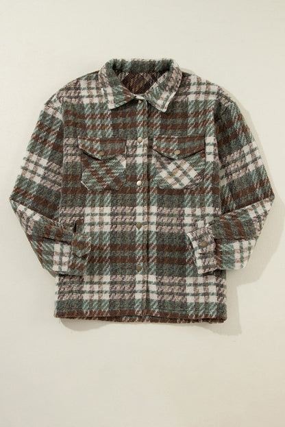 Fuzzy Plaid Shacket