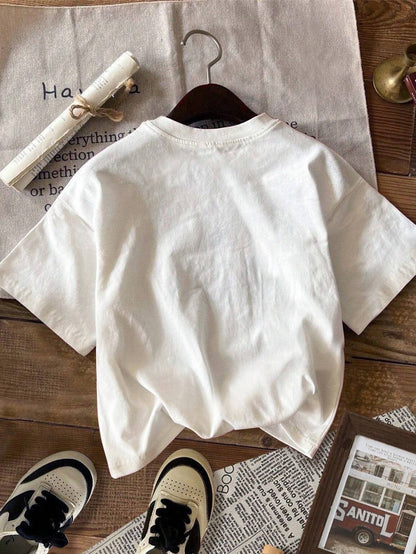 Loose Fit Strawberry Print Tee