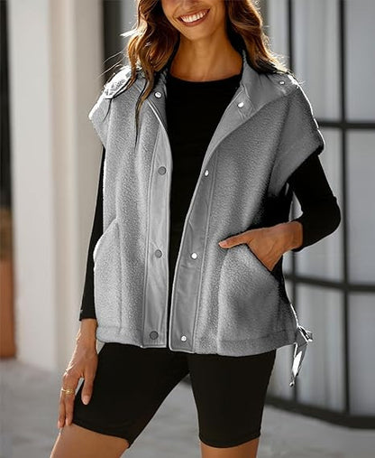 Teddy Utility Vest Jacket