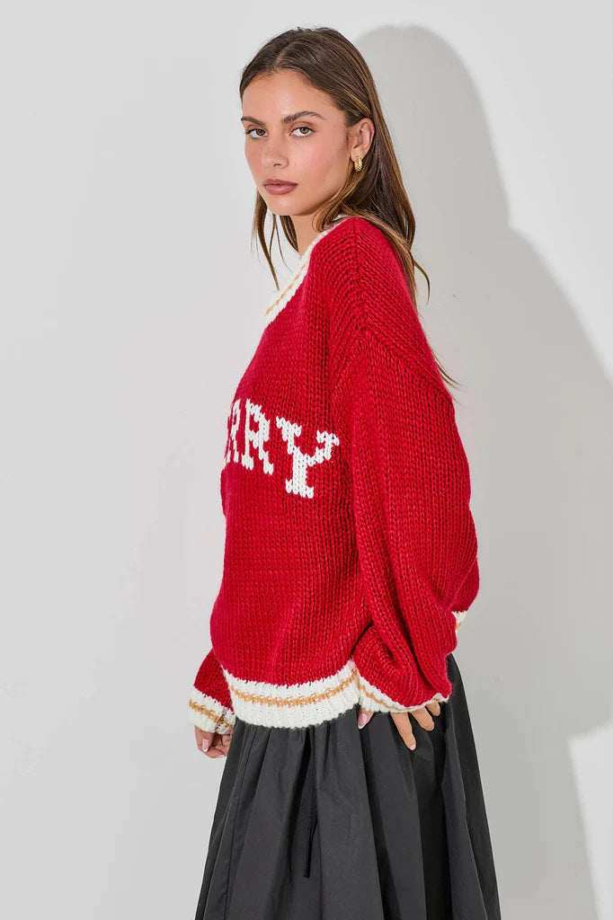 Christmas Jacquard-knit Sweater