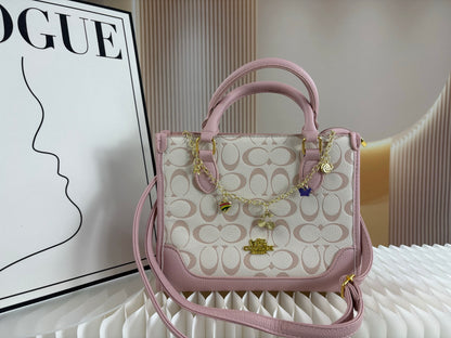 Coach Tote Bag with Bag Chain