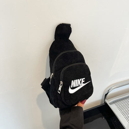 Nike Embroidered Corduroy Sling Bag
