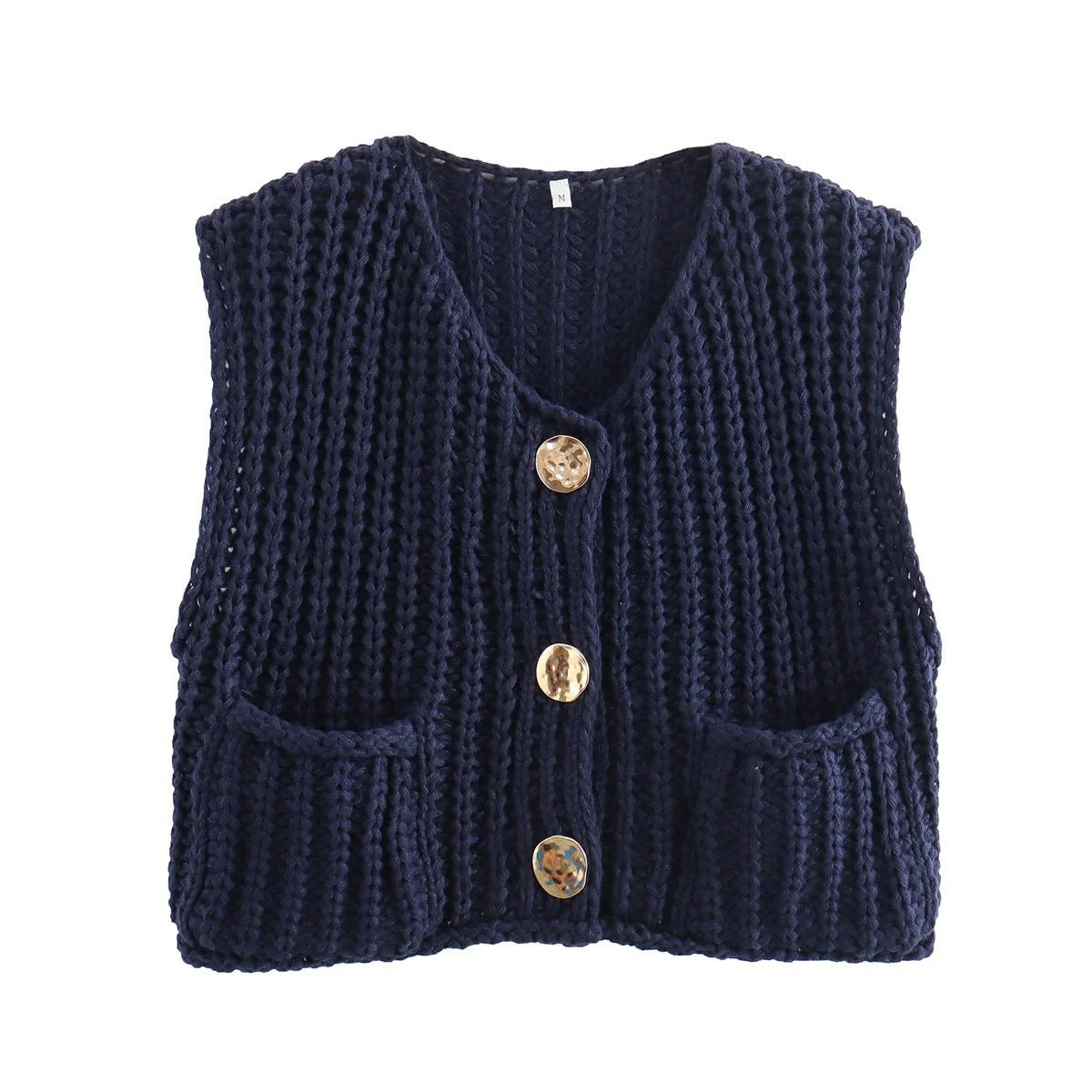 Chunky Top Down Sweater Vest