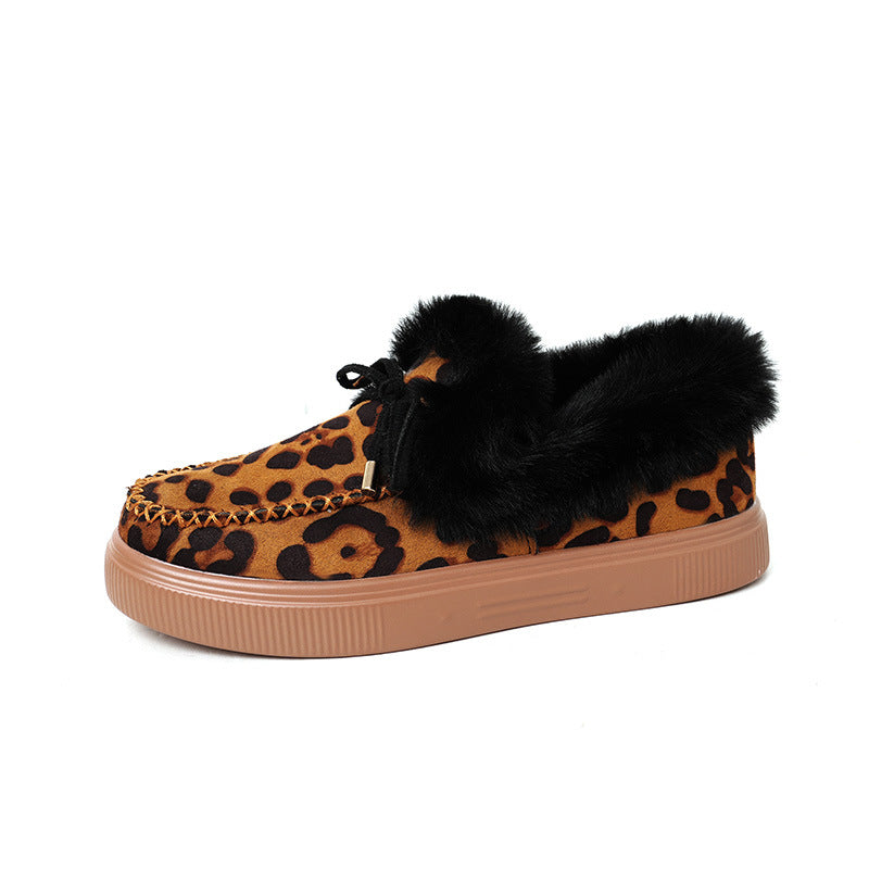 Faux Fur Moccasin Slippers