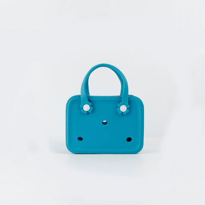 Floral Button Mini Bogg Bag