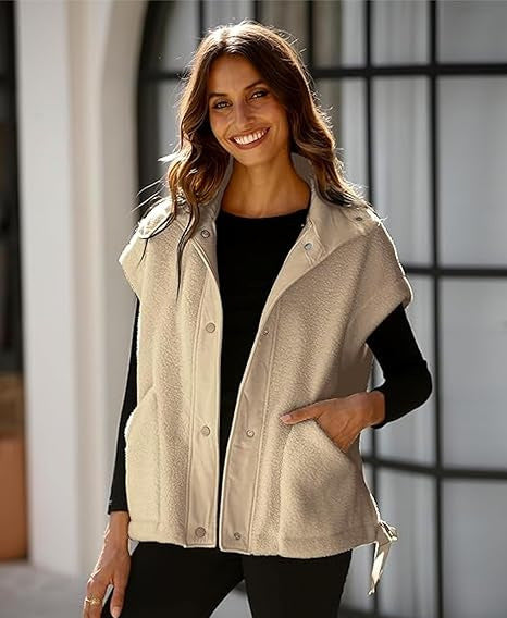 Teddy Utility Vest Jacket