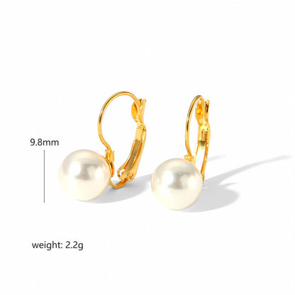 Faux Pearl Vintage Clip-on Earrings
