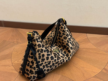 Leopard Print Snap Hobo