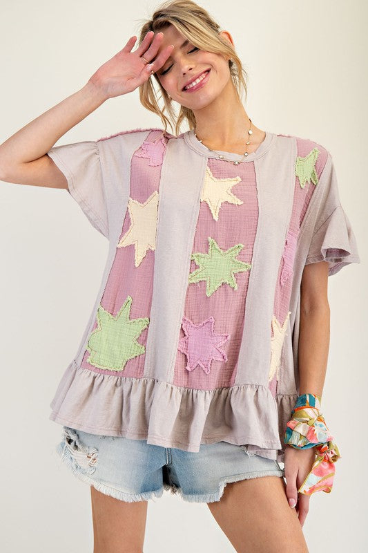 Little Star Ruffel Tee