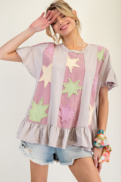 Little Star Ruffel Tee