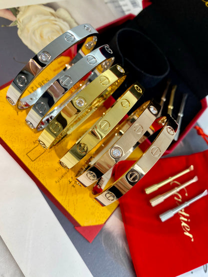 Cartier Classic Love - Inspired Bangle Bracelets