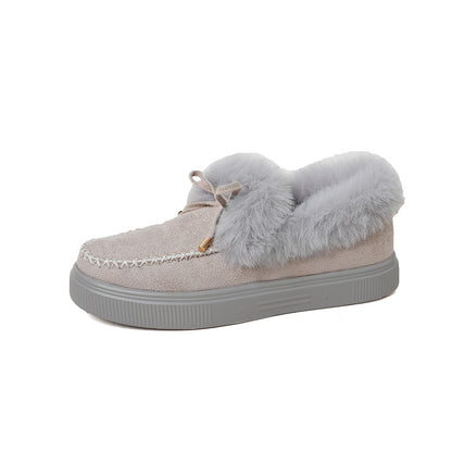 Faux Fur Moccasin Slippers