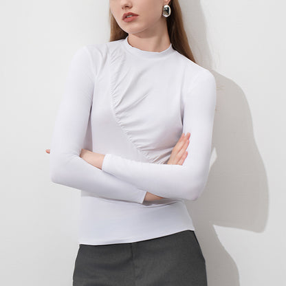 Asymmetrical Tucks Top