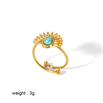 Open Turquoise Ring
