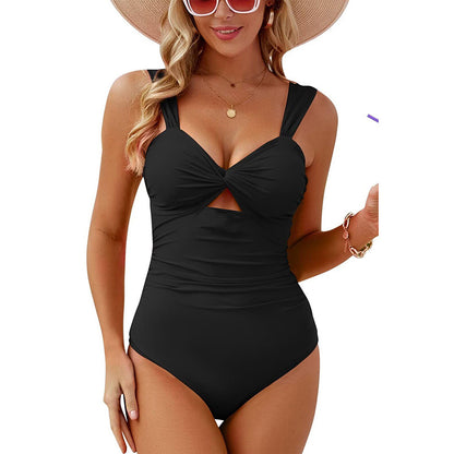 Cut Out Twist One Piece Swimsuit