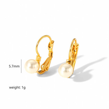 Faux Pearl Vintage Clip-on Earrings