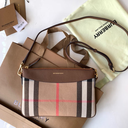 House Check Derby Peyton Crossbody Clutch Bag