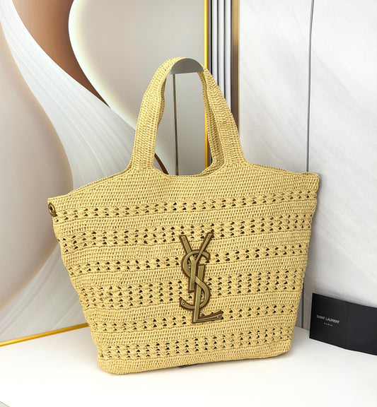 YSL Woven Tote Bag