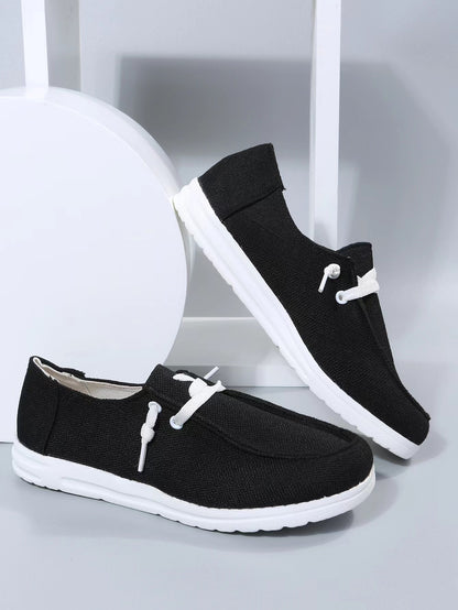 Lace-up Front Canvas Shoes