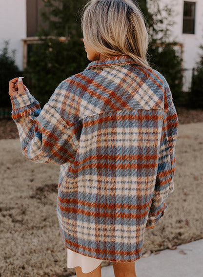 Fuzzy Plaid Shacket