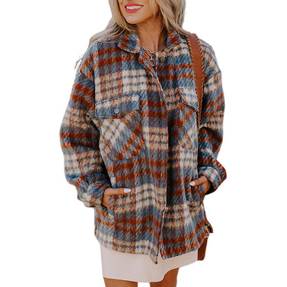 Fuzzy Plaid Shacket