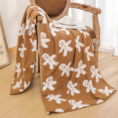 Christmas Bow Gingerbread Blanket