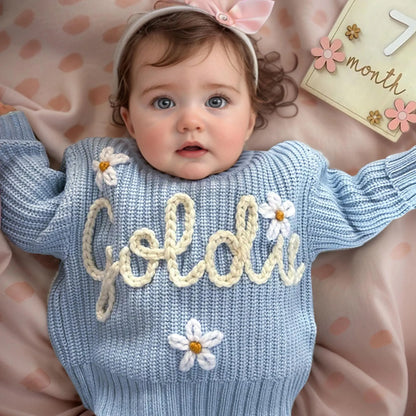 Custom Name - Embroidered Kids Sweaters