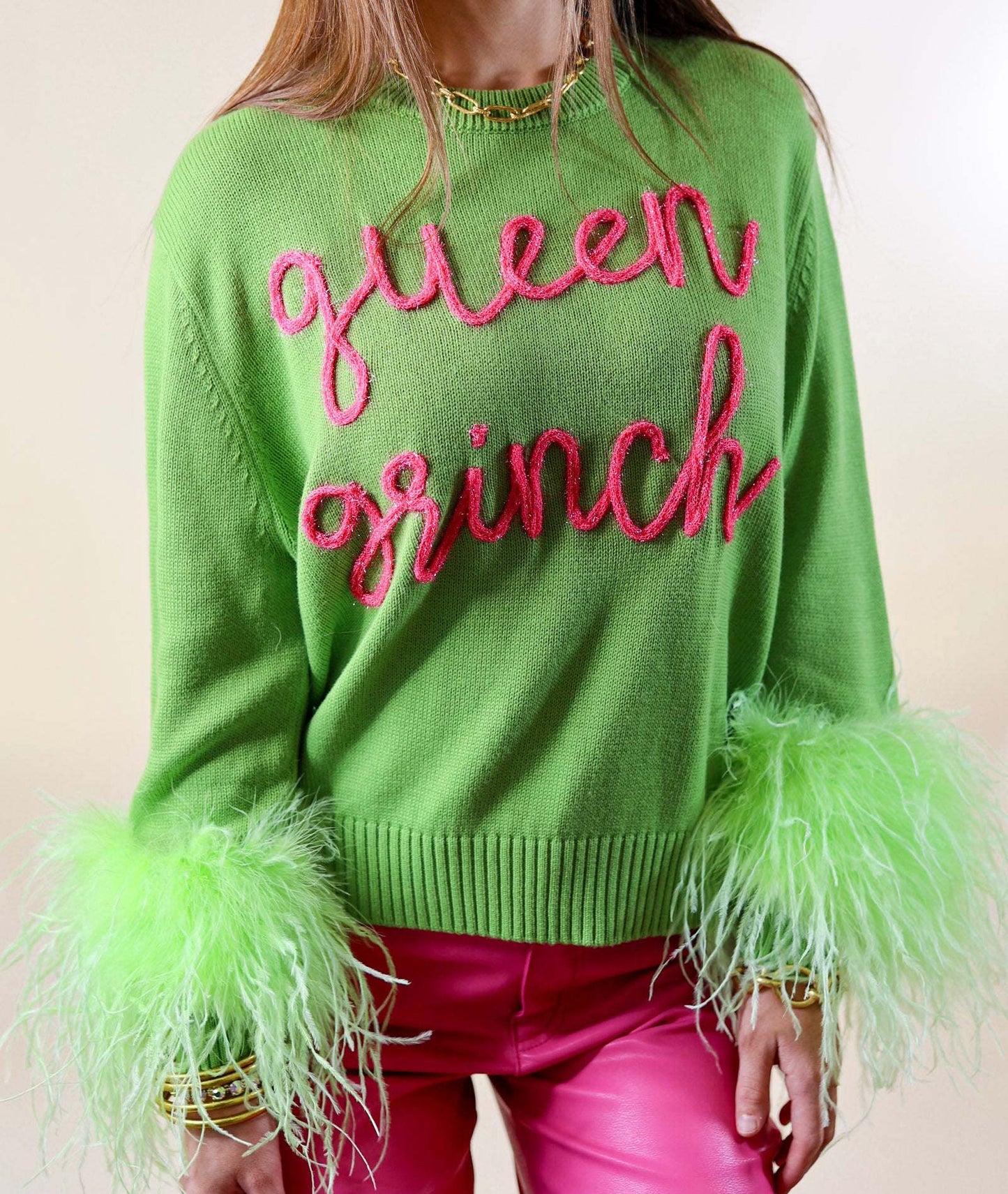 Women Queen Grinch Christmas Sweater