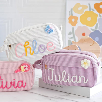 Personalize name cosmetic pencil pouch