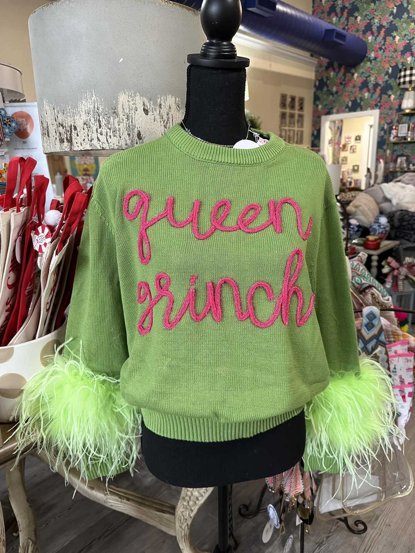 Women Queen Grinch Christmas Sweater