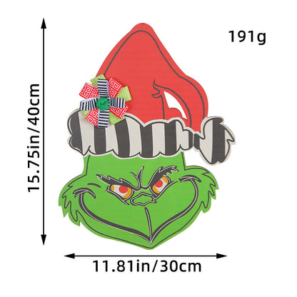 Grinch Christmas Door Hanger