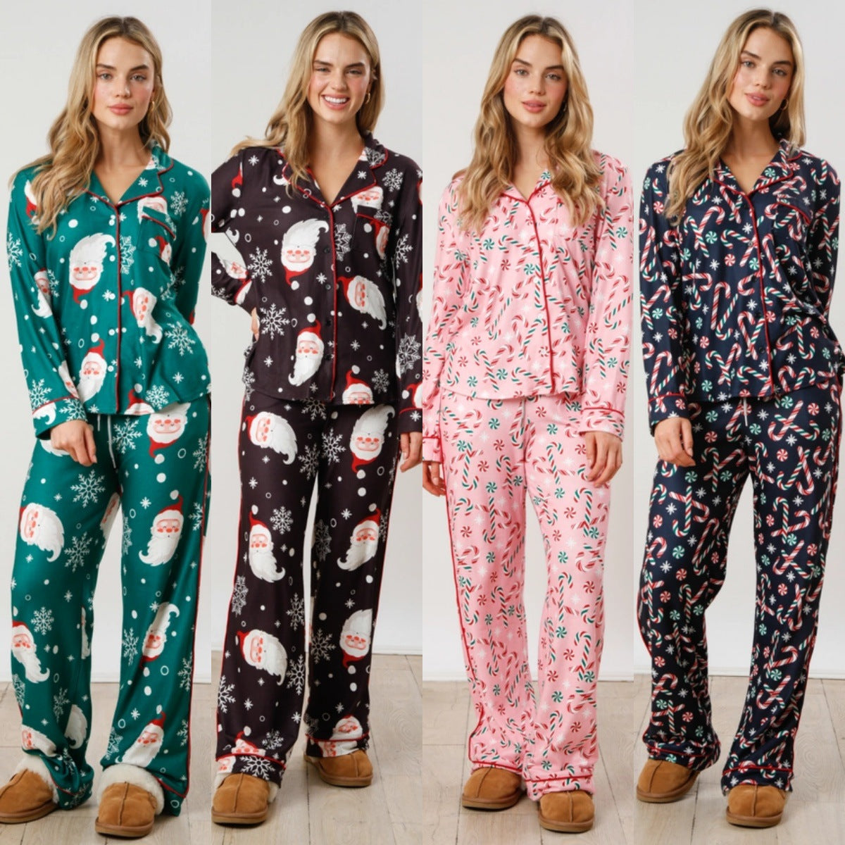 Women Christmas Pajamas Stes