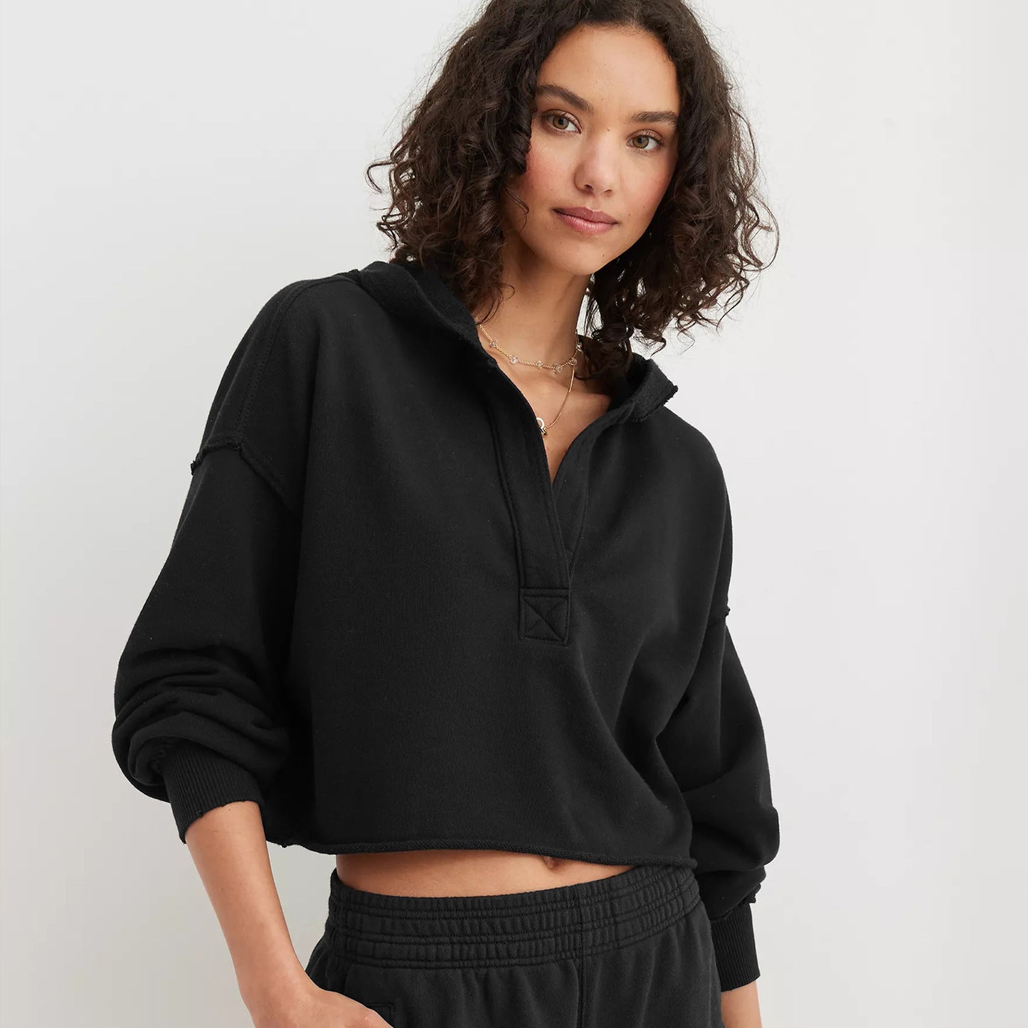 Women Autumn Solid Hoodie