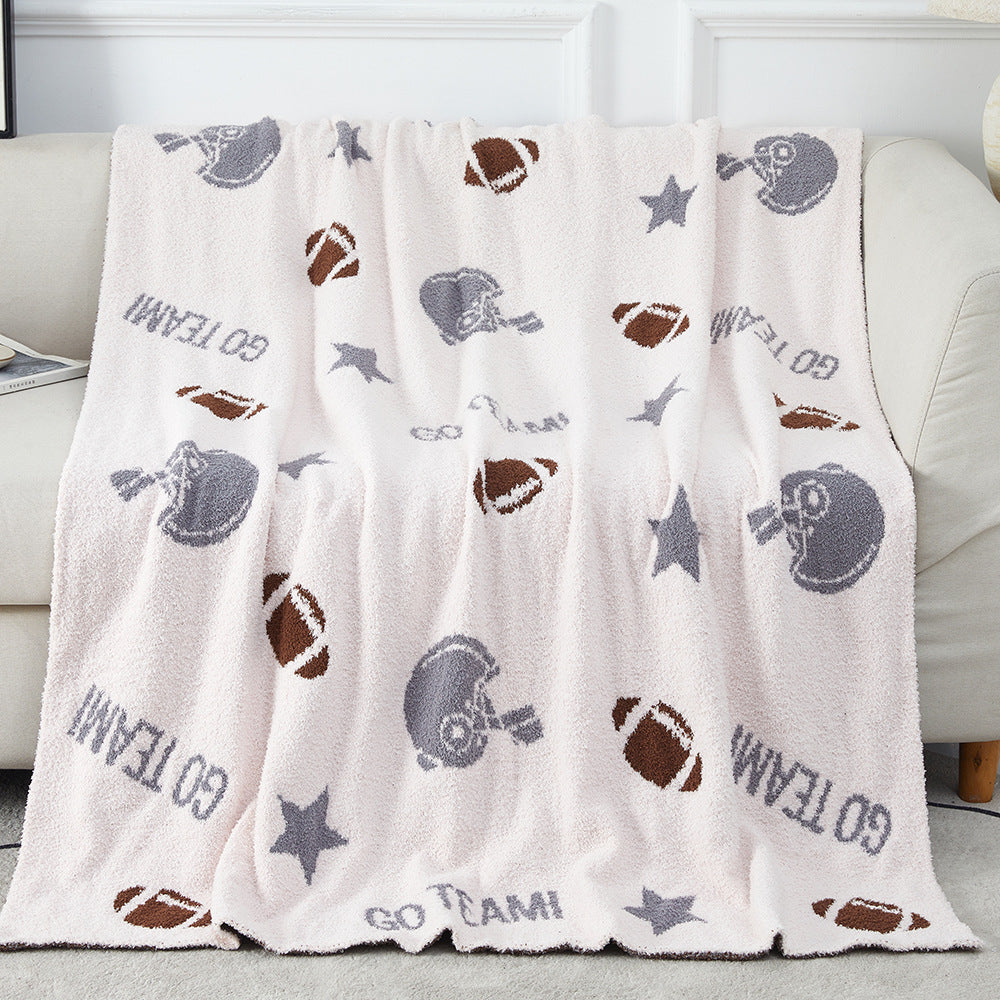 Game Day Football Baseball Blankets