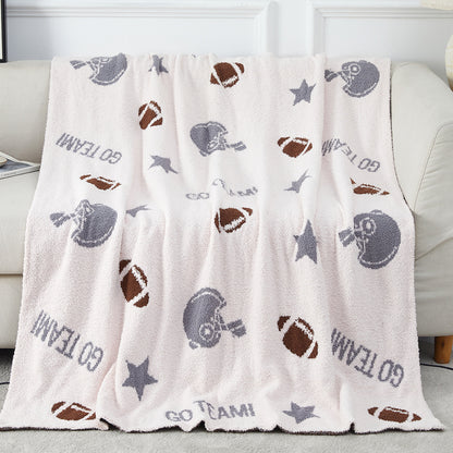 Game Day Football Baseball Blankets