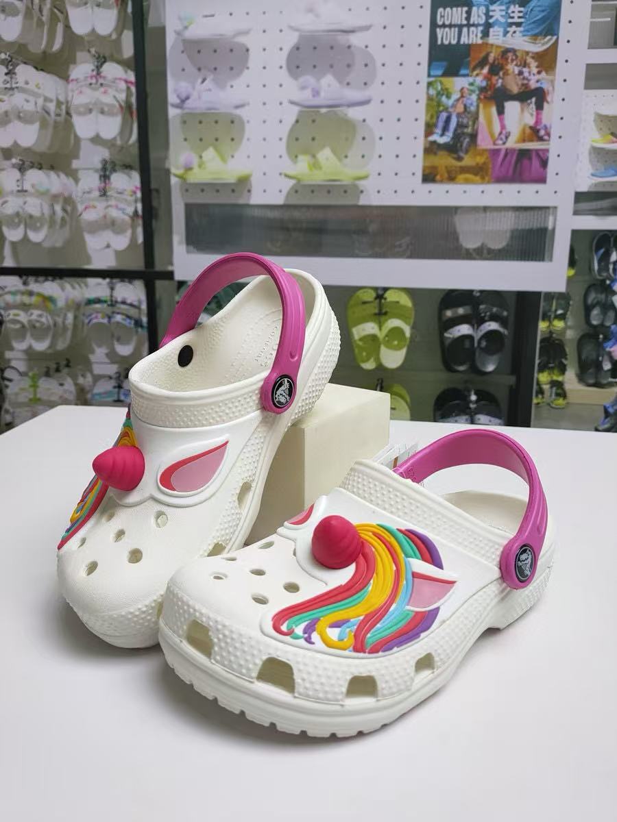 Kids Cute Cartoon Croc Slippers