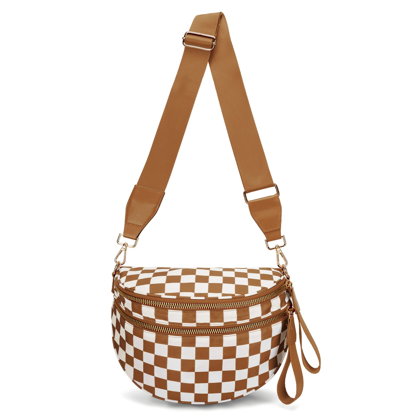 Women Checked Camo Crossbody Bag