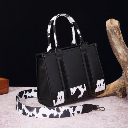 Cow Print Western Crossbody Bag