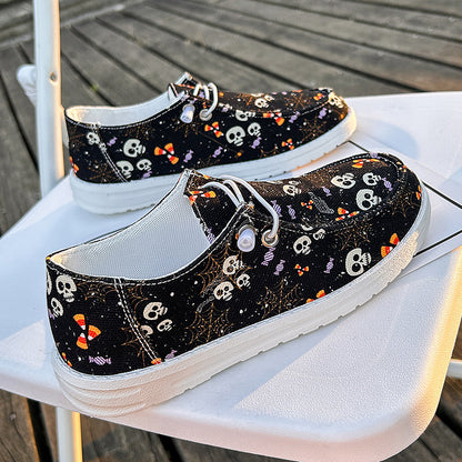 Halloween Ghost Canvas Shoes