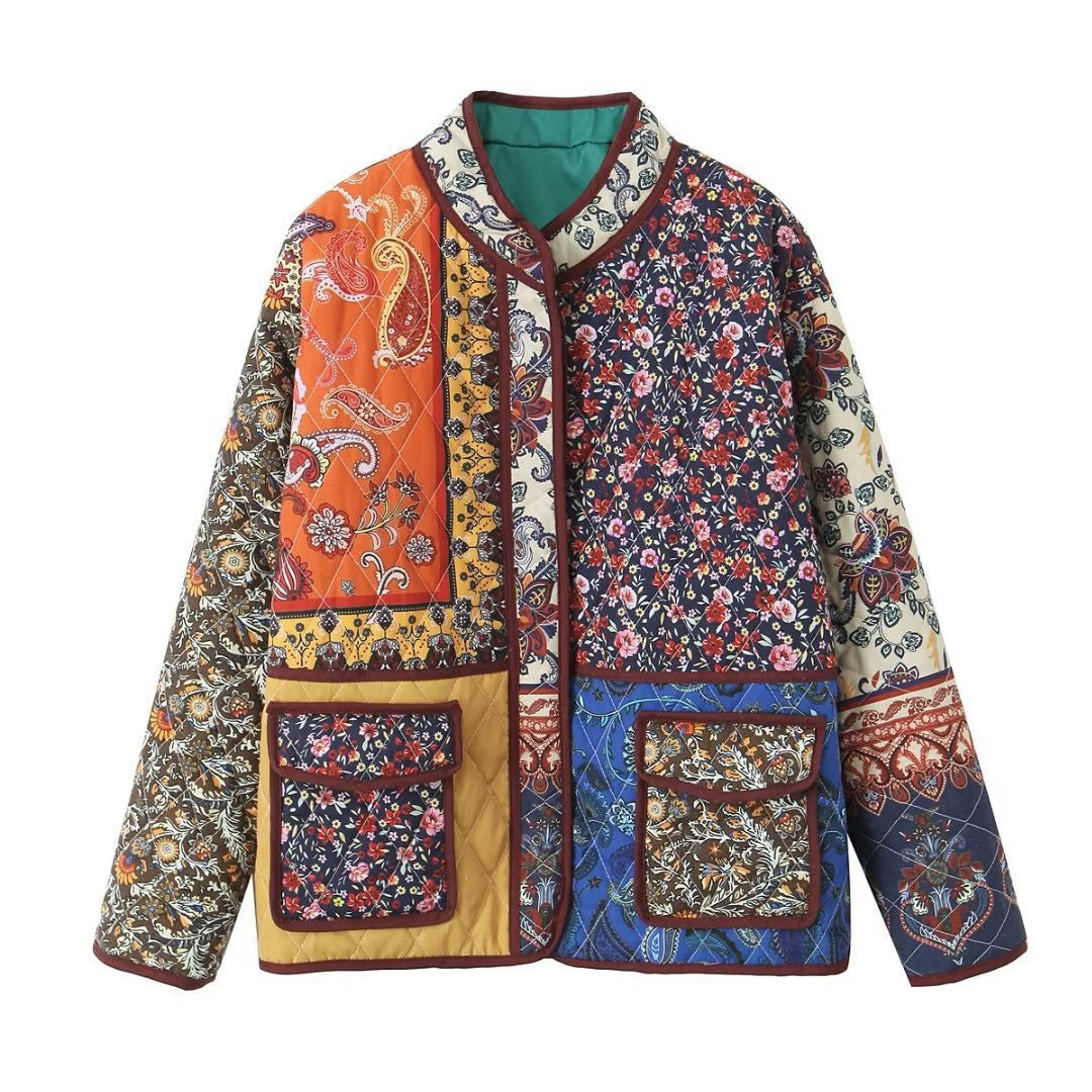 Women Floral Jackets Coat