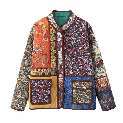 Women Floral Jackets Coat