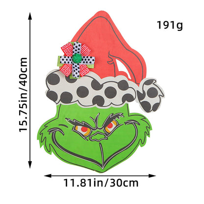 Grinch Christmas Door Hanger