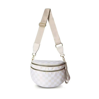 Women Checked Camo Crossbody Bag